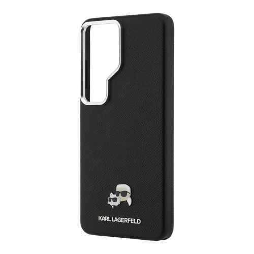 Karl Lagerfeld для Galaxy S26 Ultra чехол PU Saffiano FW Karl&Choup Heads metal &Cam Hard Black (MagSafe)