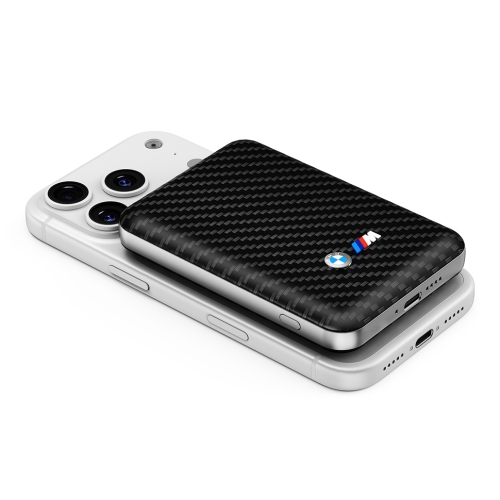 BMW АКБ MagSafe M-series PU Carbon with Metal logo 5000 mAh 15W Black