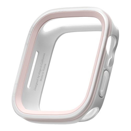 Чехол Elago DUO case для Apple Watch 45/44 мм, прозрачный/розовый