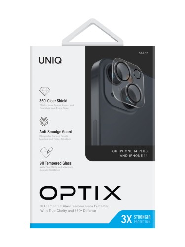 Защитное стекло Uniq OPTIX Camera Lens protector для камеры iPhone 14 | 14 Plus, Clear