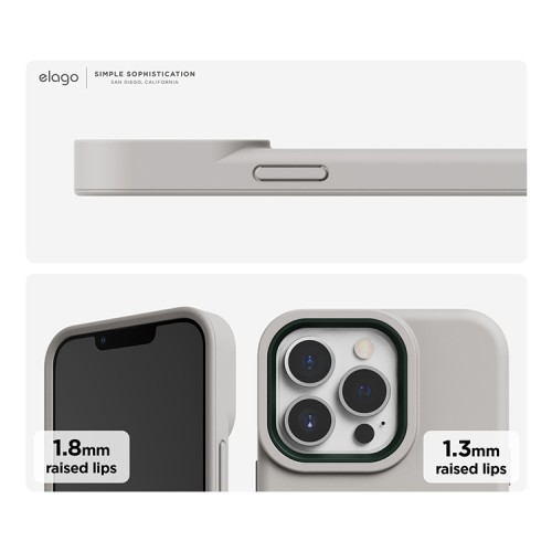 Чехол Elago GLIDE для iPhone 13 Pro, бежевый/зеленый