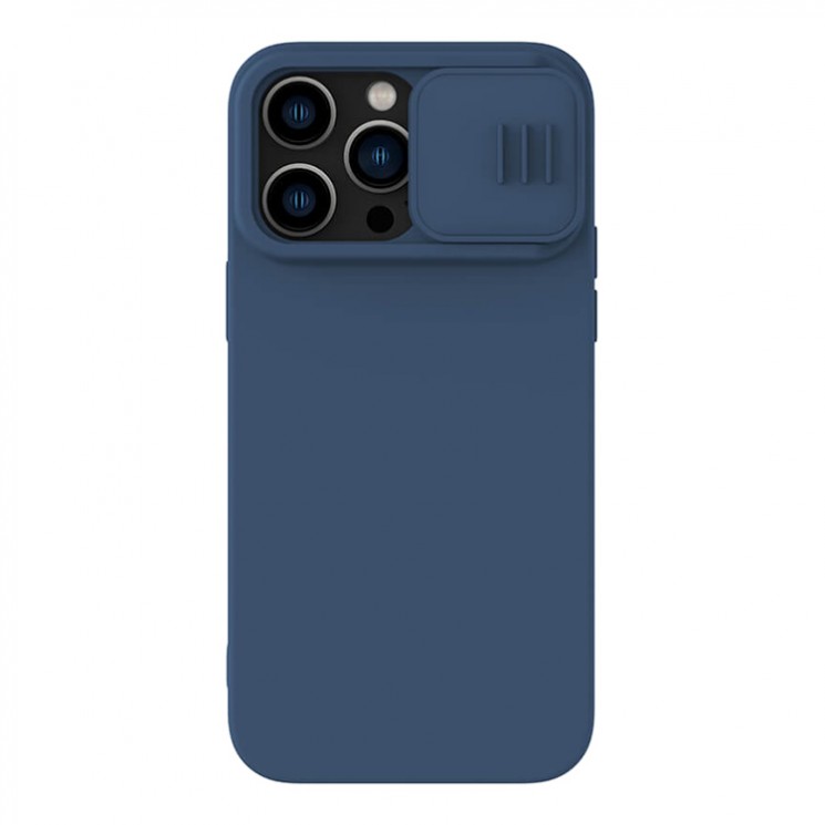 Чехол Nillkin CamShield Silky Silicone для iPhone 14 Pro, Midnight Blue