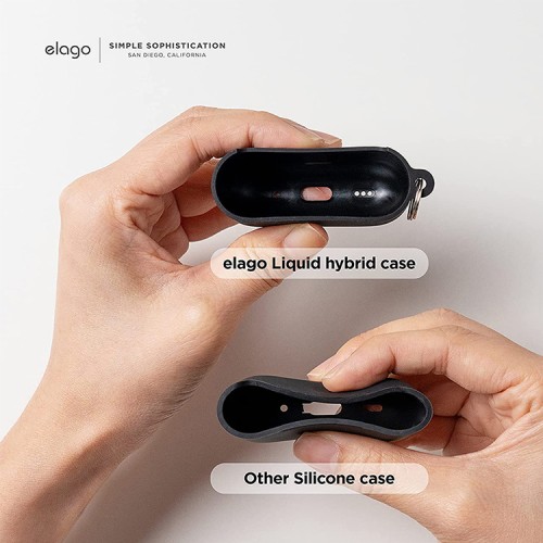 Чехол Elago Liquid Hang case для AirPods Pro 2, черный