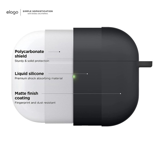 Чехол Elago Liquid Hang case для AirPods Pro 2, черный
