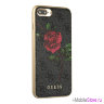Чехол Guess Flower desire 4G Hard roses для iPhone 7 Plus/8 Plus, серый