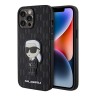 Чехол Lagerfeld PU Saffiano Monogram NFT Karl Ikonik Hard для iPhone 13 Pro, черный