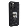 Чехол Lagerfeld PU Saffiano Monogram NFT Karl Ikonik Hard для iPhone 13 Pro, черный