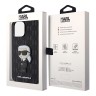 Чехол Lagerfeld PU Saffiano Monogram NFT Karl Ikonik Hard для iPhone 13 Pro, черный