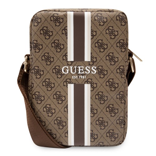Сумка Guess 4G Stripes Bag для планшета до 8", коричневая