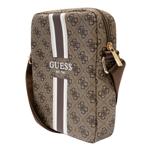 Сумка Guess 4G Stripes Bag для планшета до 8", коричневая