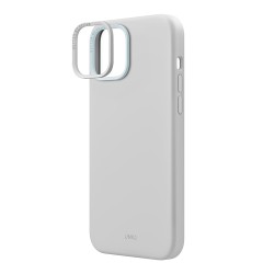 Uniq для iPhone 15 чехол LINO Chalk Grey (Magsafe)