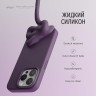 Elago для iPhone 15 Pro чехол Soft silicone (Liquid) Deep Purple