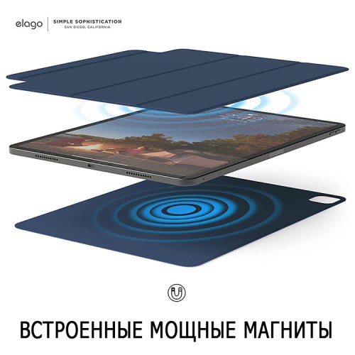 Elago для iPad Pro 11 (2020/21/22 2/3/4th) чехол Magnetic Folio Blue