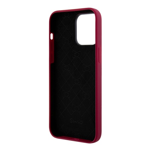 Hello Kitty для iPhone 14 Pro Max чехол Liquid silicone Dreaming Kitty Hard Red