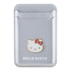 Hello Kitty магнитный бумажник Wallet Cardslot MagSafe PU Grained leather Metal Kitty Head Silver