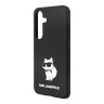 Karl Lagerfeld для Galaxy S24 чехол Liquid silicone NFT Choupette Hard Black