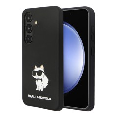 Karl Lagerfeld для Galaxy S24 чехол Liquid silicone NFT Choupette Hard Black
