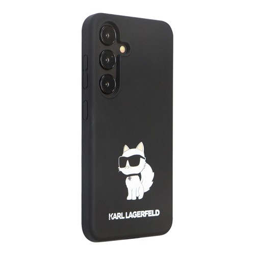 Karl Lagerfeld для Galaxy S24 чехол Liquid silicone NFT Choupette Hard Black