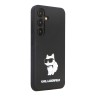 Karl Lagerfeld для Galaxy S24 чехол Liquid silicone NFT Choupette Hard Black