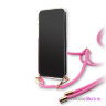 Чехол Guess 4G Cord collection Hard Gradient для iPhone 11, со шнурком, розовый