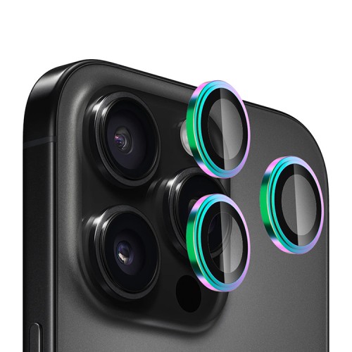 BlueO стекло для iPhone 16 Pro/16 Pro Max, Camera Lens SAPPHIRE Alloy 3 шт. Colorful (+instal)