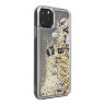 Чехол Karl Lagerfeld Liquid Glitter Floatting Charms для iPhone 11 Pro Max, золотой