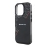 AMG для iPhone 16 Pro чехол PC/TPU Double layer Rhombs Black/Red (MagSafe)