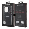 AMG для iPhone 16 Pro чехол PC/TPU Double layer Rhombs Black/Red (MagSafe)