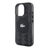 Lacoste для iPhone 16 Pro Max чехол PC/TPU Double layers The Blend Croc logo Black (MagSafe)