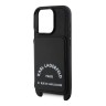 Karl Lagerfeld для iPhone 16 Pro чехол Crossbody cardslot PU Saffiano RSG Hard Black
