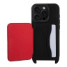 Karl Lagerfeld для iPhone 16 Pro чехол Crossbody cardslot PU Saffiano RSG Hard Black