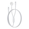 Energea ЗУ для Apple Watch Bazic GoCharge Deuce 2in1 кабель USB-C to C +AW chager 1.8m White