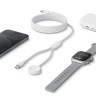 Energea ЗУ для Apple Watch Bazic GoCharge Deuce 2in1 кабель USB-C to C +AW chager 1.8m White