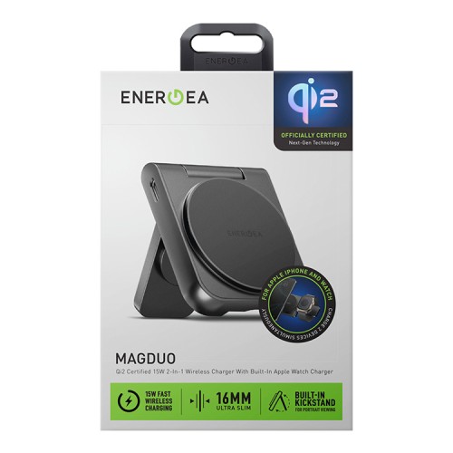 Energea Беспроводное СЗУ MagDuo 2in1 foldable QI2 magnetic iPhone +Apple Watch 17.5W Gun