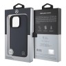 Mercedes для iPhone 16 Pro чехол Leather Textured Wood Imitation Hard Navy (MagSafe)
