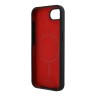 DKNY для iPhone 16e чехол Liquid silicone Heart Metal logo Hard Black (MagSafe)