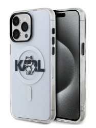 Karl Lagerfeld для iPhone 15 Pro Max чехол PC/TPU Sketch Choupette прозрачный (MagSafe)