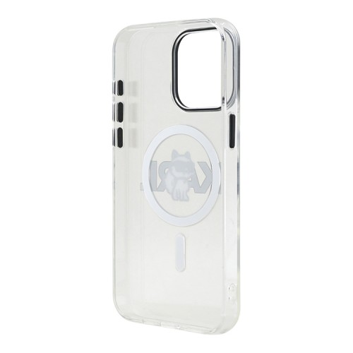 Karl Lagerfeld для iPhone 15 Pro Max чехол PC/TPU Sketch Choupette прозрачный (MagSafe)