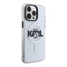 Karl Lagerfeld для iPhone 15 Pro Max чехол PC/TPU Sketch Choupette прозрачный (MagSafe)
