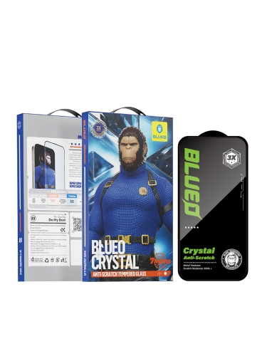 BlueO стекло для iPhone 17 Pro Max/16 Pro Max, Crystal Anti-Scratch with Dustproof receiver Black