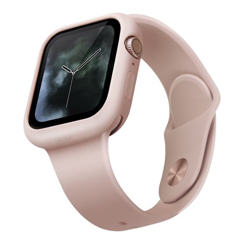 Чехол Uniq LINO для Apple Watch 4/5/6/SE 44 мм, розовый