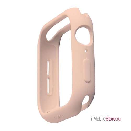 Чехол Uniq LINO для Apple Watch 4/5/6/SE 44 мм, розовый