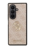 Guess для Galaxy Z Fold7 чехол PU 4G Big metal logo Hard Pink