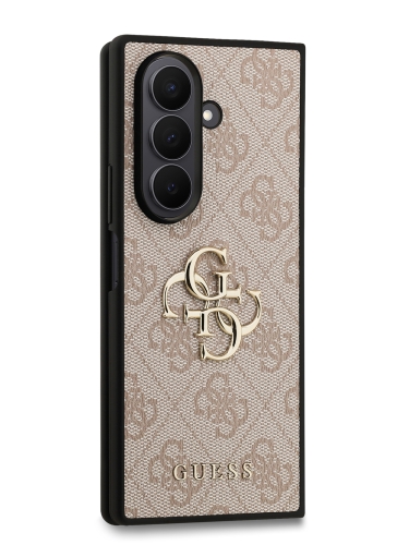 Guess для Galaxy Z Fold7 чехол PU 4G Big metal logo Hard Pink