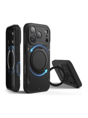 Elago для iPhone 17 Pro Max чехол Magnetic Armor Ring Stand Black (MagSafe)