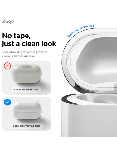 Elago для AirPods Pro 3 чехол Clear case Transparent