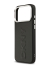 DKNY для iPhone 17 Pro Max чехол PU Large Embossed Vertical logo Metal camera Hard Black