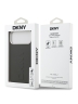 DKNY для iPhone 17 Pro Max чехол PU Large Embossed Vertical logo Metal camera Hard Black