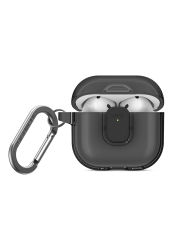 Uniq для Airpods 4 чехол Glase PRO TPU Lock case Glossy Smoke