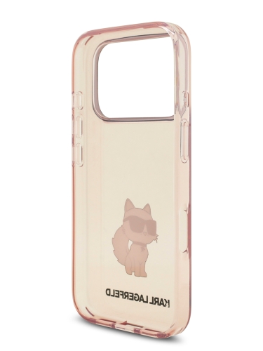 Karl Lagerfeld для iPhone 17 Pro чехол IML NFT Choupette Hard Translucent Pink